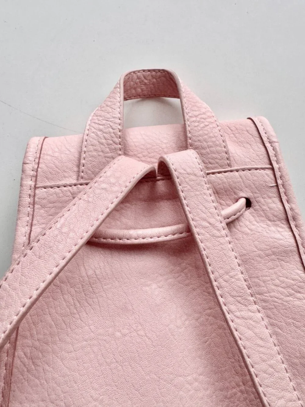 FREE PEOPLE Josie Blush Pink Faux Leather Mini Backpack - Picture 5 of 13